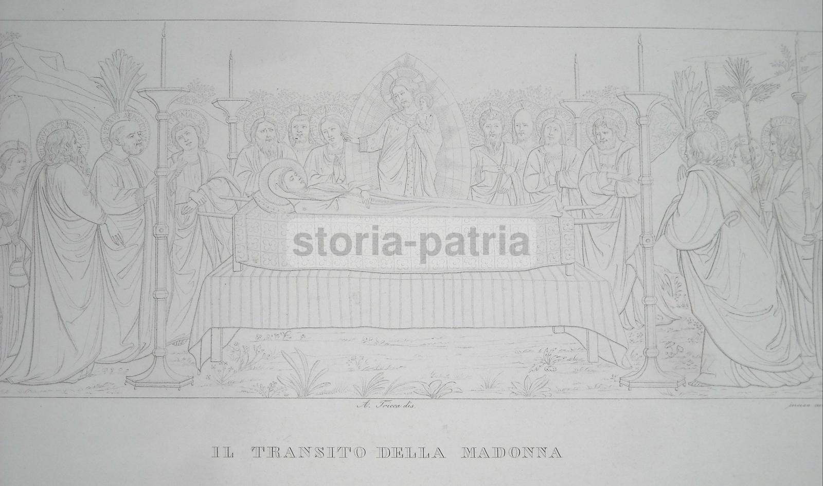 Arte, Animata Scena Devozionale, Beato Angelico, Antica Incisione Studio Toschi, 800 immagine 2